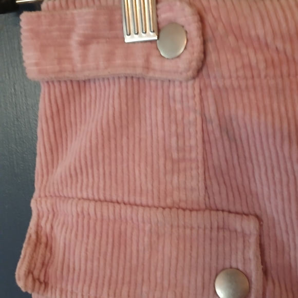 Two corduroy skirts, Forever 21 Pink Mini Skirt and Urban Outfitters Black Skirt - Picture 5 of 15